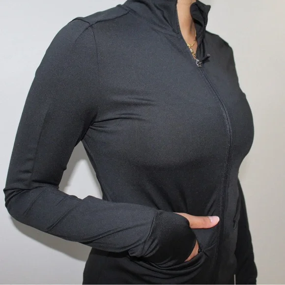 Nicole Miller Workout Sport Jacket Black New With Tags - Picture 1 of 13